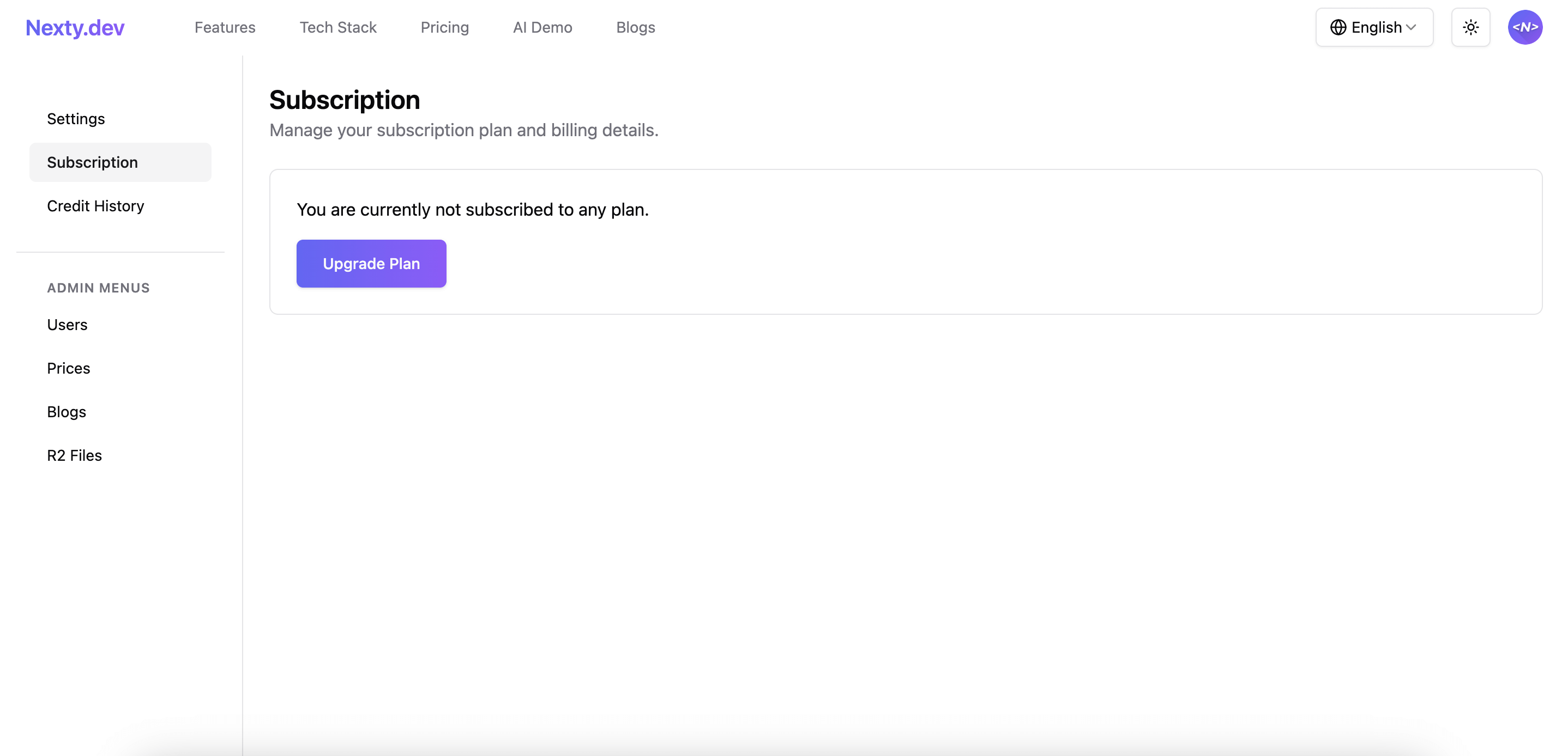 User Dashboard